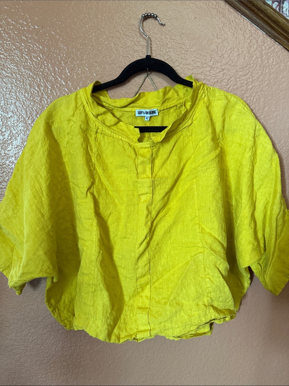 Made in Italy linen cropped top